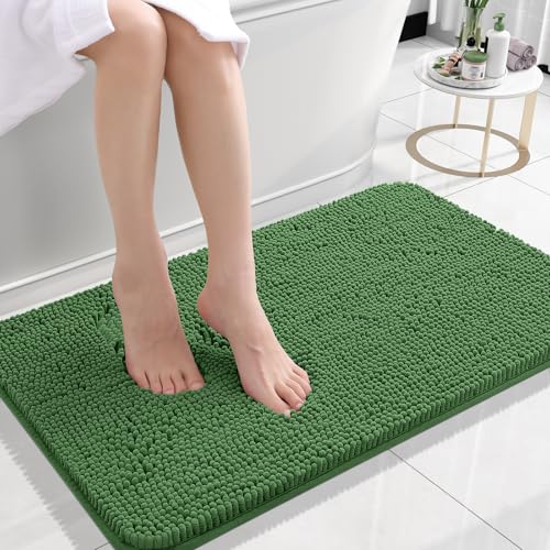 Bathroom Extra Soft Absorbent Chenille Bath Rugs