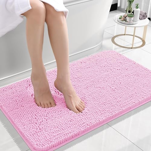Bathroom Extra Soft Absorbent Chenille Bath Rugs