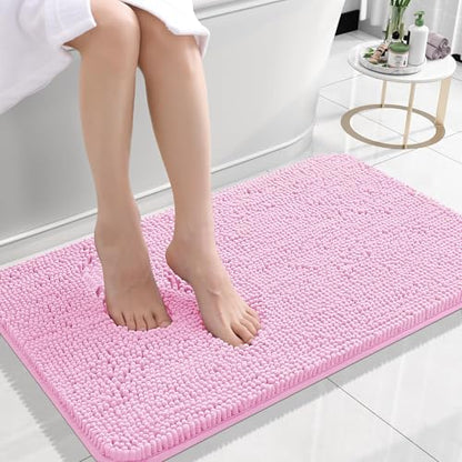 Bathroom Extra Soft Absorbent Chenille Bath Rugs