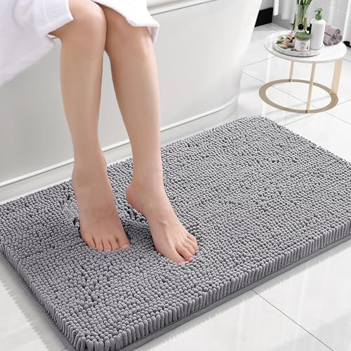 Bathroom Extra Soft Absorbent Chenille Bath Rugs