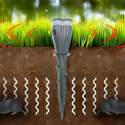 🏆Flash Sale 5K+ SOLD!🔥IP65 Solar Mole Repeller – Rainproof & Durable🐭