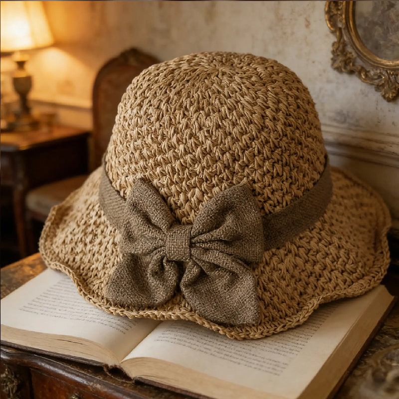 👒Flash Sale 5K+ SOLD!🔥🌞Elegant Woven Straw Sun Hat with Bow