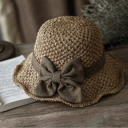 👒Flash Sale 5K+ SOLD!🔥🌞Elegant Woven Straw Sun Hat with Bow